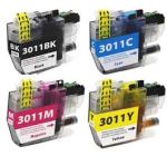 Compatible Brother LC3011 Ink Cartridge 4 Pack