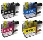 Compatible Brother LC3013 High Yield Ink Cartridge 4 Pack