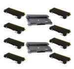 Compatible Brother TN350 Toner & DR350 Drum 10 Pack