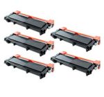 Compatible Brother TN660 High Yield Toner Cartridge 5 Pack