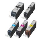 Compatible Canon PGI-220, CLI-221 Ink Cartridges 5 Pack (1 PGI-220 Black, 1 each of CLI-221 Black, Cyan, Magenta, Yellow)