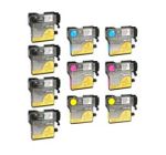 Compatible Brother LC61 Ink Cartridge 10 Pack