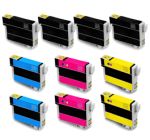 Compatible Epson T288XL Ink Cartridge 10 Pack (4 Black, 2 each of Cyan, Magenta, Yellow)