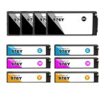 Compatible HP 976Y Extra High Yield Ink Cartridge 10 Pack (4 Black, 2 each of Cyan, Magenta, Yellow)