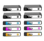 Compatible HP 981Y Extra High Yield Ink Cartridge 10 Pack (4 Black, 2 each of Cyan, Magenta, Yellow)