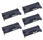 Compatible Toner Cartridge for CF258A (HP 58A) Black 5 Pack (With Chip)