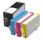 HP 564XL Remanufactured Ink Cartridges 4 Pack (1 each of Black, Cyan, Magenta, Yellow)