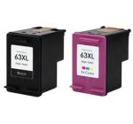 Compatible HP 63XL Ink Cartridges 2 Pack (1 Black, 1 Tri-color)