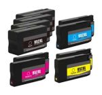 Compatible HP 952XL Ink Cartridges 10 Pack (4 Black, 2 each of Cyan, Magenta, Yellow)