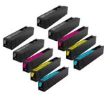 HP 970XL, 971XL Remanufactured Ink Cartridges 10 Pack (4 Black, 2 each of Cyan, Magenta, Yellow)
