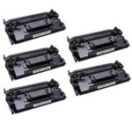 Compatible High Yield Toner Cartridge for CF287X (HP 87X) Black 5 Pack