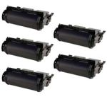 Compatible Lexmark 12A5745 (12A5845) High Yield Toner Cartridge for T610, T612, T614, T616 5 Pack