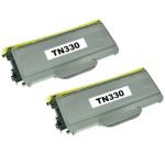 Compatible Brother TN330 Toner Cartridge 2 Pack