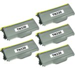Compatible Brother TN330 Toner Cartridge 5 Pack