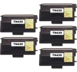 Compatible Brother TN430 Toner Cartridge 5 Pack