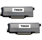 Compatible Brother TN620 Toner Cartridge 2 Pack