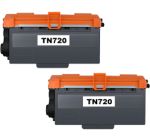 Compatible Brother TN720 Toner Cartridge 2 Pack
