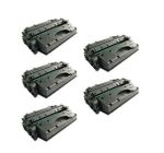 Compatible High Yield Toner Cartridge for CE505X (HP 05X) Black 5 Pack