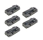 Compatible Toner Cartridge for CF280A (HP 80A) Black 5 Pack