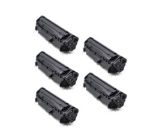 Compatible Toner Cartridge for Q2612A (HP 12A) Black 5 Pack 