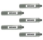 Compatible Ricoh 885400 (Type 6110D) Toner Cartridge Black for 1060, 1075, 2051 5 Pack