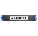 Compatible Sharp MX-60NTCA Toner Cartridge for MX-2630N, MX-3050N, MX-3070N Cyan