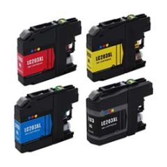 Brother LC203 Compatible High Yield Ink Cartridge 4 Pack