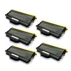 Compatible Brother TN360 High Yield Toner Cartridge 5 Pack