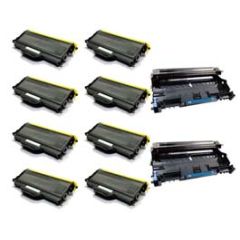 Compatible Brother TN360 Toner & DR360 Drum 10 Pack