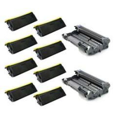 Compatible Brother TN570 Toner & DR510 Drum 10 Pack