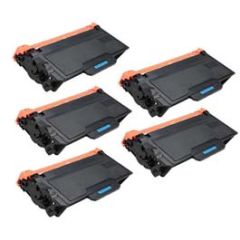 Compatible Brother TN850 High Yield Toner Cartridge Black 5 Pack