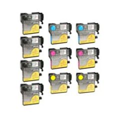 Compatible Brother LC61 Ink Cartridge 10 Pack