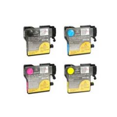 Compatible Brother LC61 Ink Cartridge 4 Pack