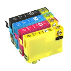 Compatible Epson T220XL Ink Cartridge 4 Pack (1 each of Black, Cyan, Magenta, Yellow)