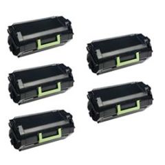 Compatible Lexmark 62D1X00 (621X) Extra High Yield Toner Cartridge for MX810, MX811, MX812 5 Pack