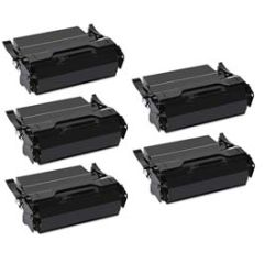 Compatible Lexmark X654X21A (X654X11A) Extra High Yield Toner Cartridge for X654, X656, X658 5 Pack