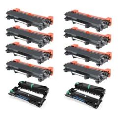 Compatible Brother TN760 Toner & DR730 Drum 10 Pack