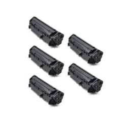 Compatible Toner Cartridge for Q2612A (HP 12A) Black 5 Pack 